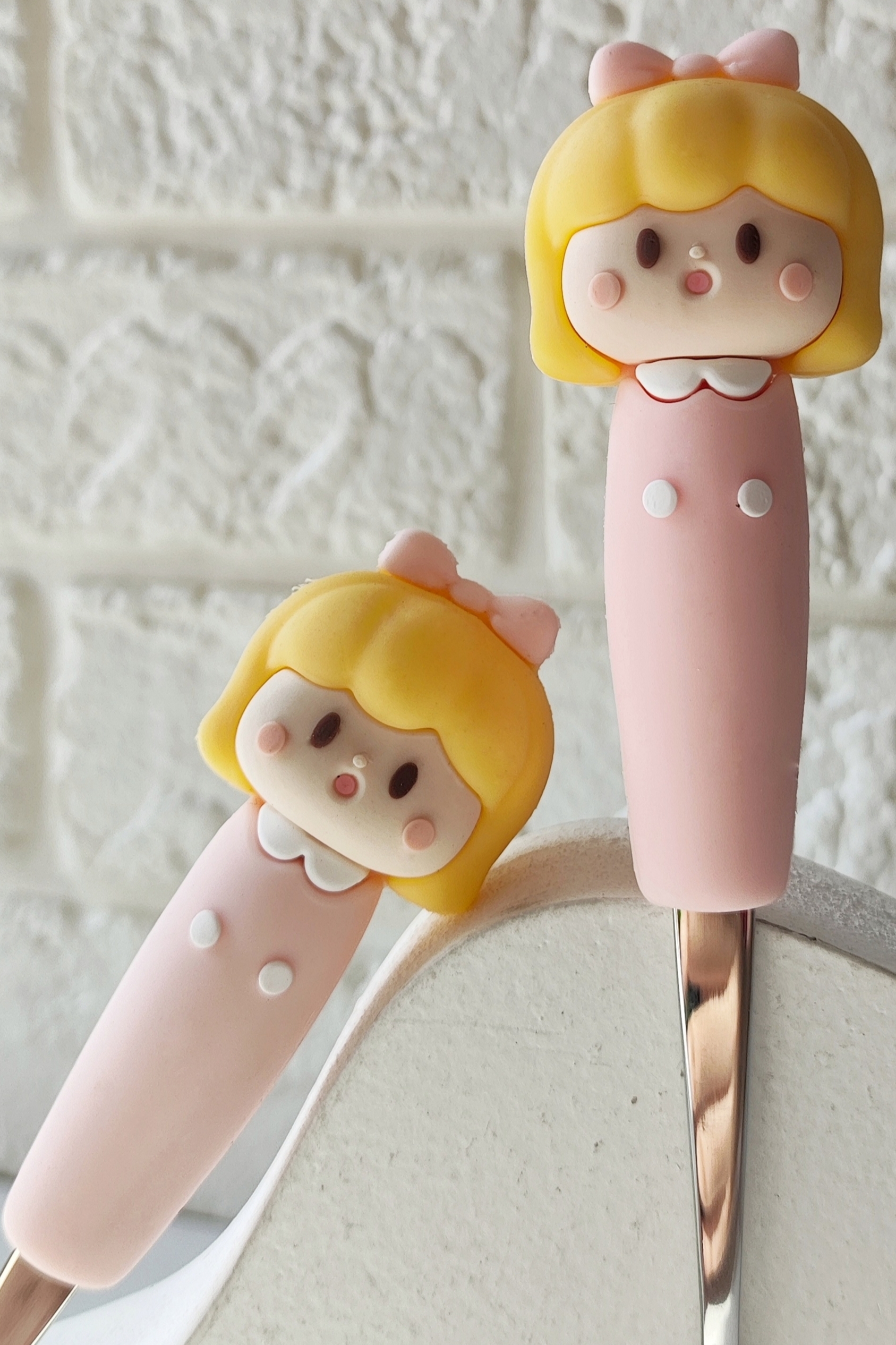 ست قاشق چنگال سیلیکونی دختر